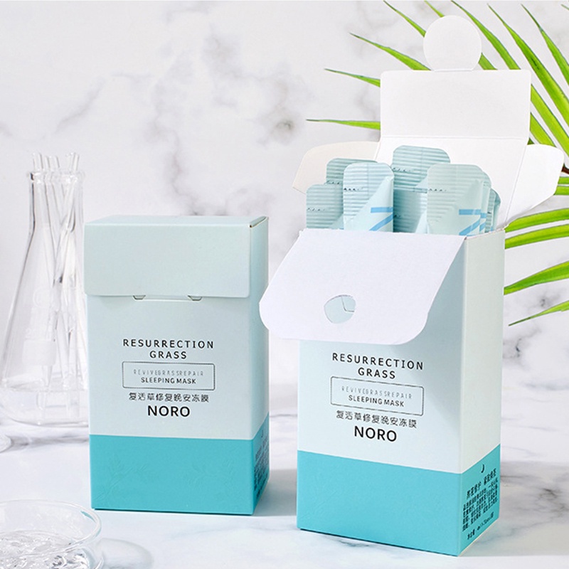 Mặt nạ ngủ thạch Noro phục hồi nâng cơ mặt dưỡng ẩm hộp 20 gói NMN3