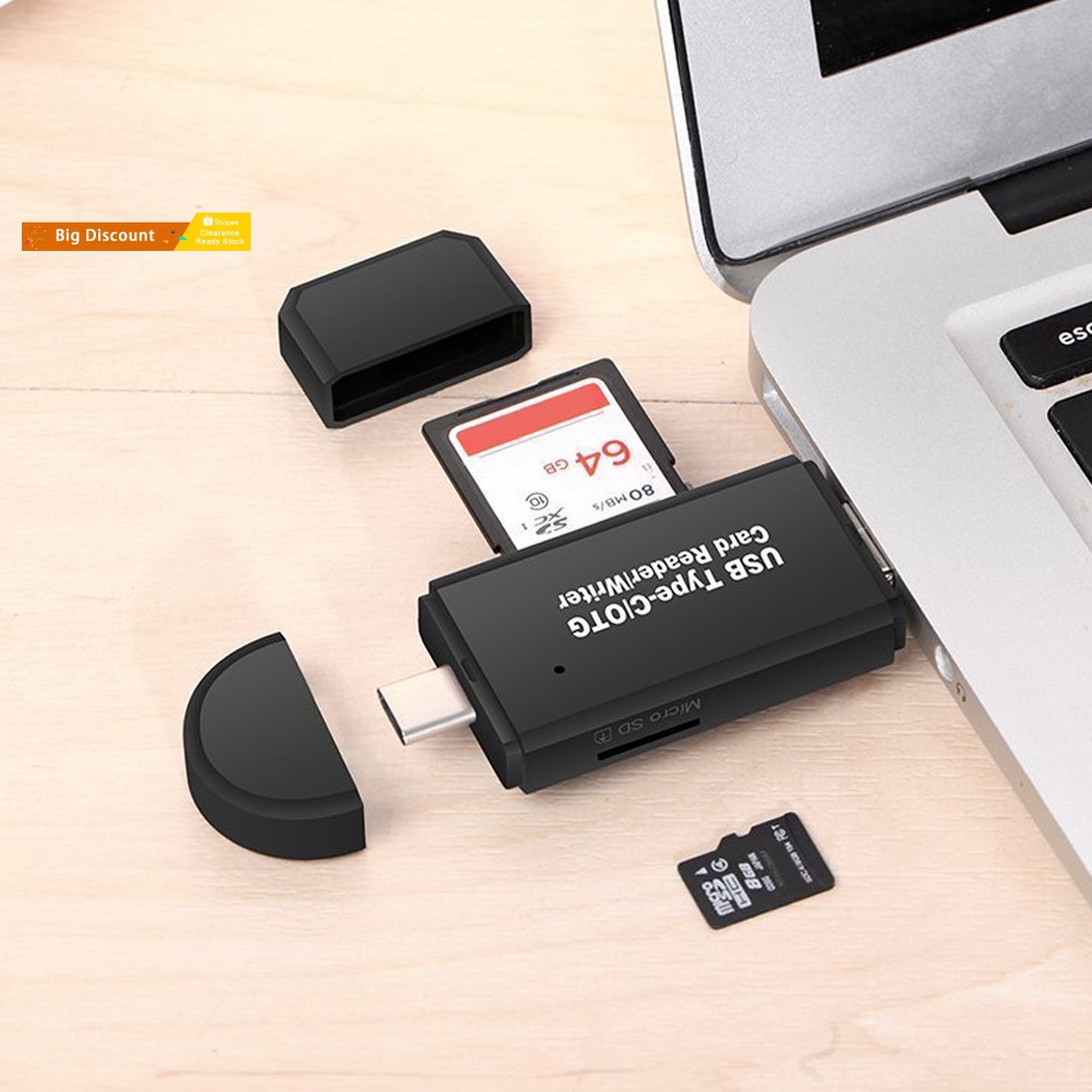 Đầu Đọc Thẻ Nhớ Đa Năng 3 Trong 1 Usb 3.0 Micro-usb Tf Sd Otg