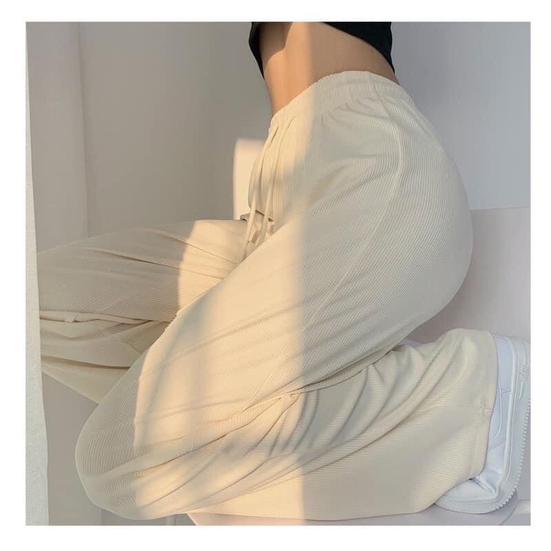 Quần culottes ống suông chất tăm siêu hack dáng