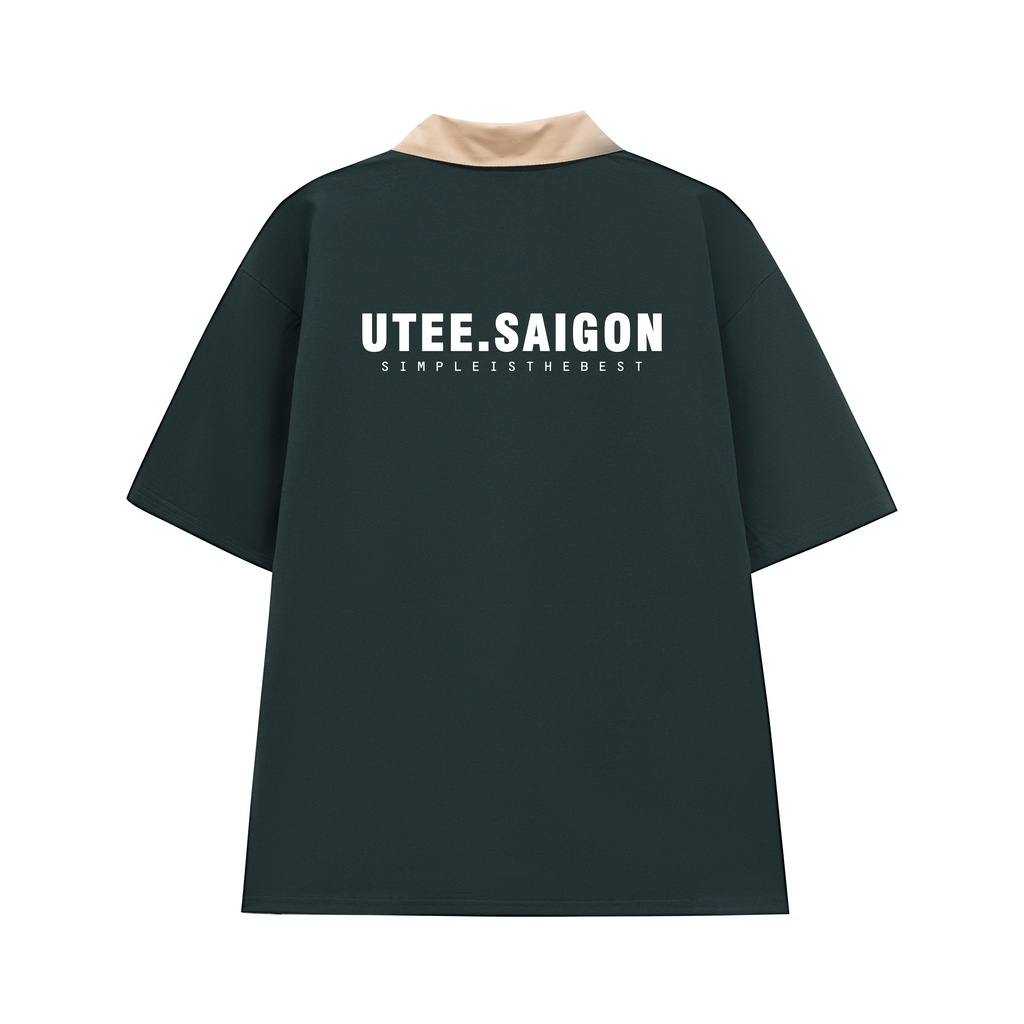 Áo Polo Basic Phối Màu Unisex U.Tee Saigon Chất Liệu 100% Thun Cotton Lạnh Cute Trẻ Trung