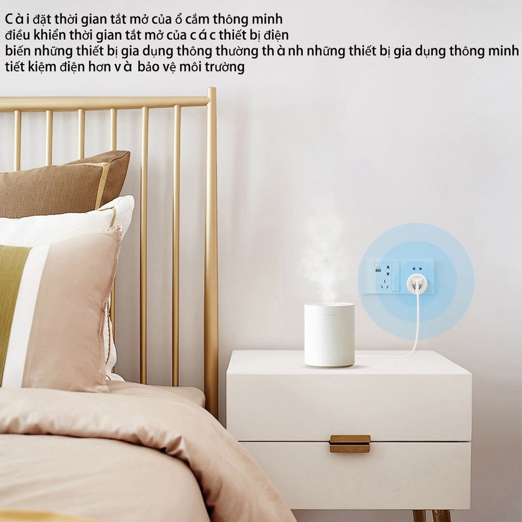 (*)GIAO HỎA TỐC Ổ ĐIỆN THÔNG MINH Wifi Xiaomi/Gosund CP1- Fullbox- BH 1 tháng