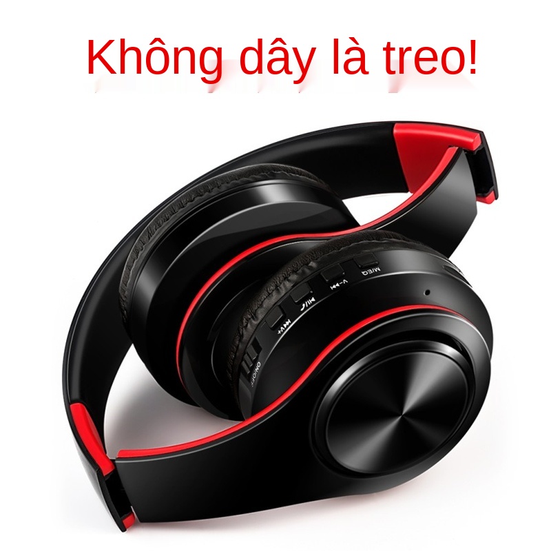 ☄▥Tai nghe gaming chụp Bluetooth chạy thẻ không dây cổ treo micro âm thanh nổi tay máy tính lái xe thể dục ăn gà unisex