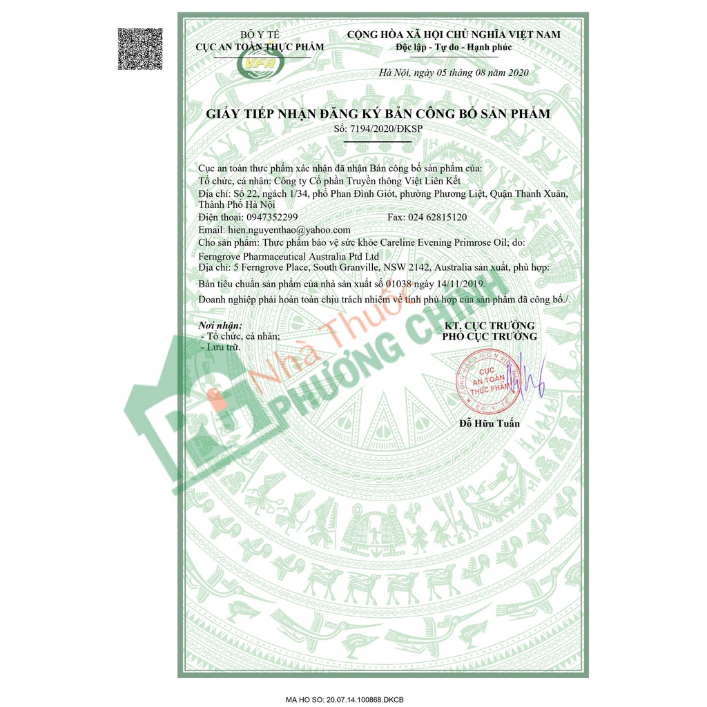 Viên Uống Tinh Dầu Hoa Anh Thảo Úc Evening Primrose Oil CareLine - Hỗ Trợ Cân Bằng Nội Tiết Tố Nữ, Làm Đẹp Da