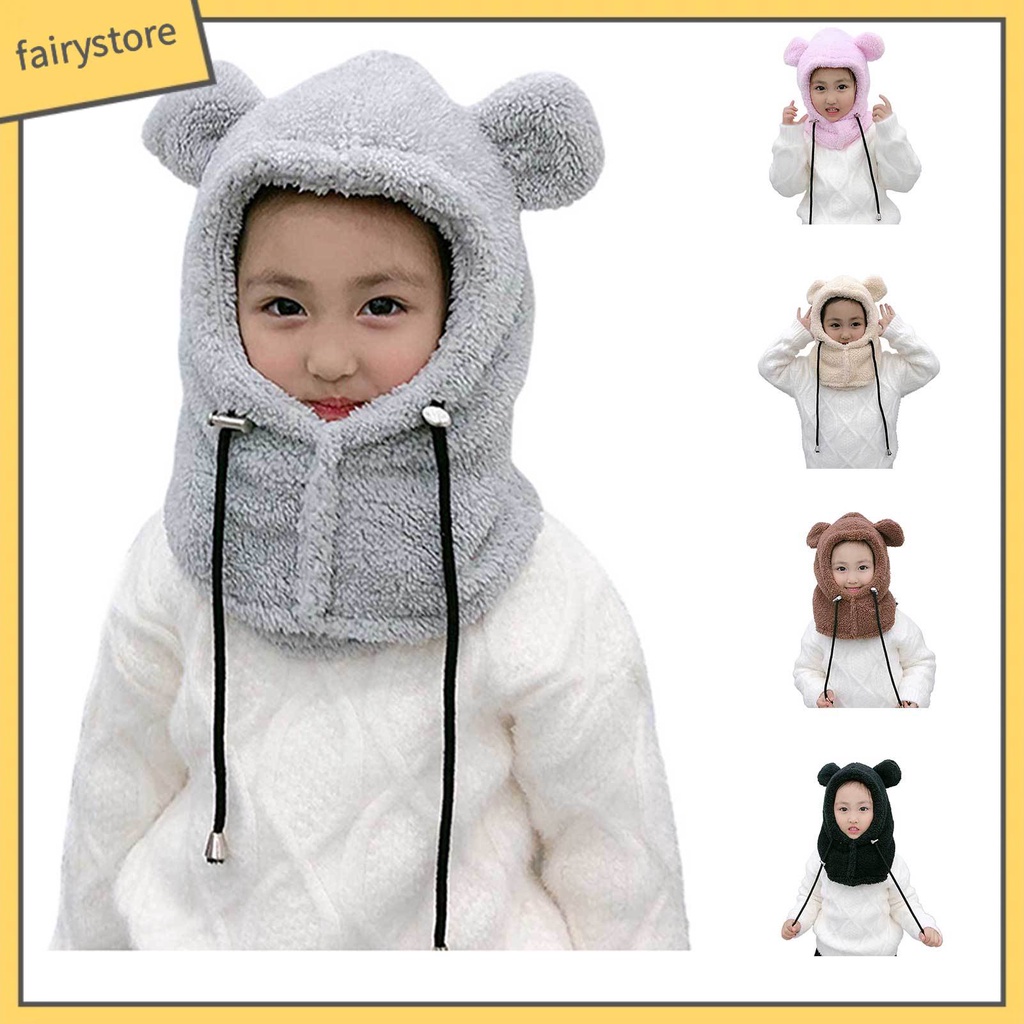 Mũ Trùm Đầu Chắn Gió Thời Trang Thu Đông Cho Bé