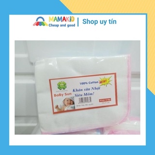 [Siêu Rẻ] Khăn Sữa Nhật Siêu Mềm BabySun [ShopMamakids]