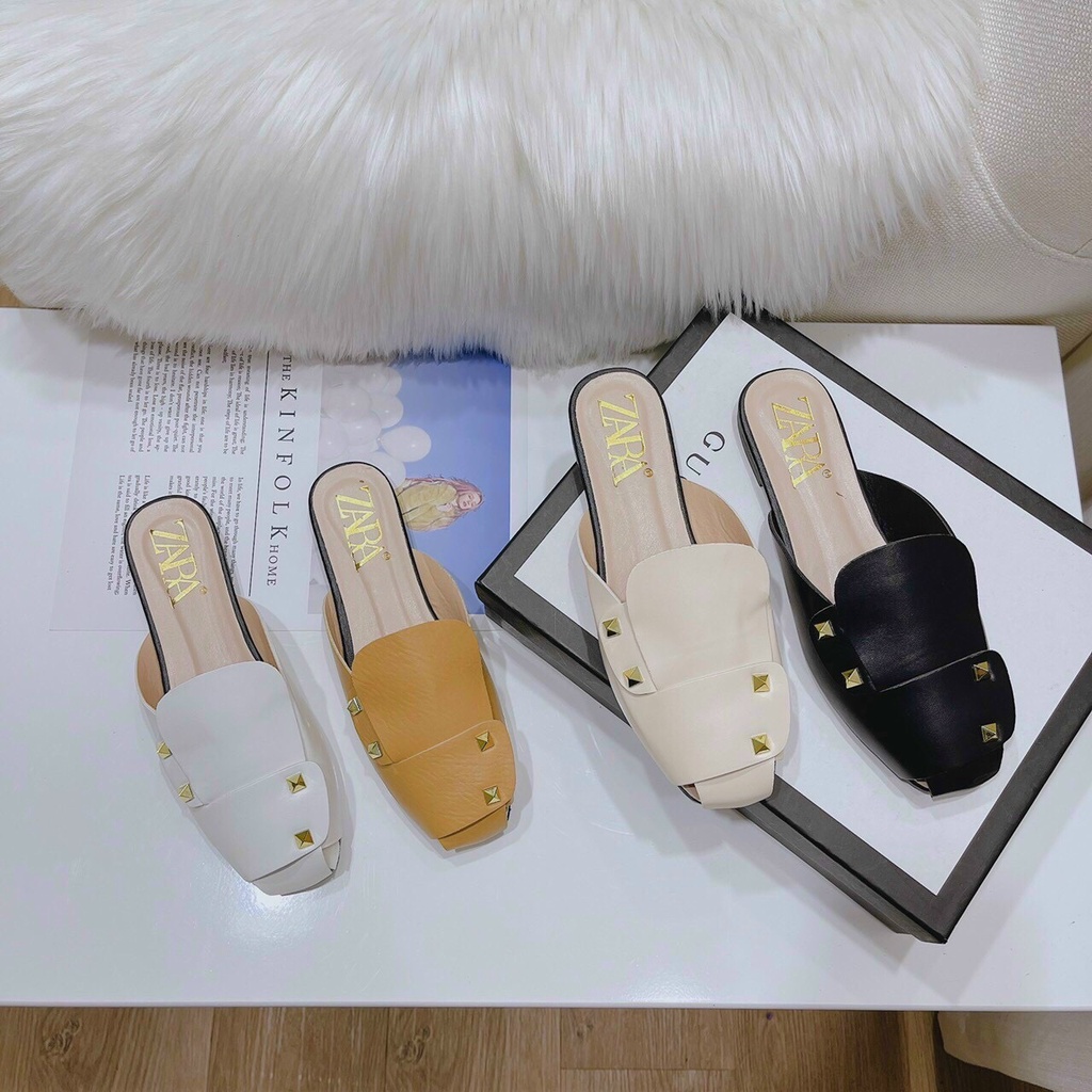 Dép sục nữ thời trang viền đinh êm chân
