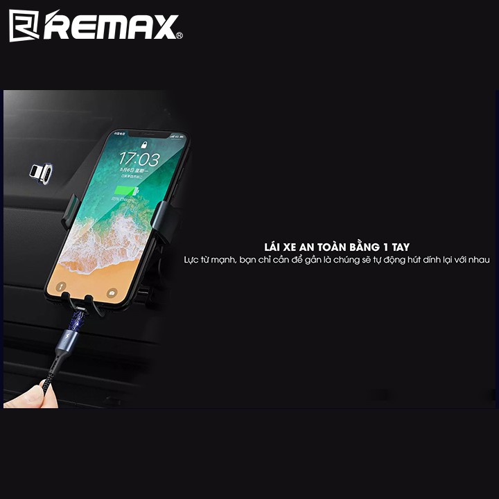 Cáp sạc nhanh Nam Châm cổng Lightning cho iPhone iPad Remax Cigan Series 3.0A Data Rc-156i