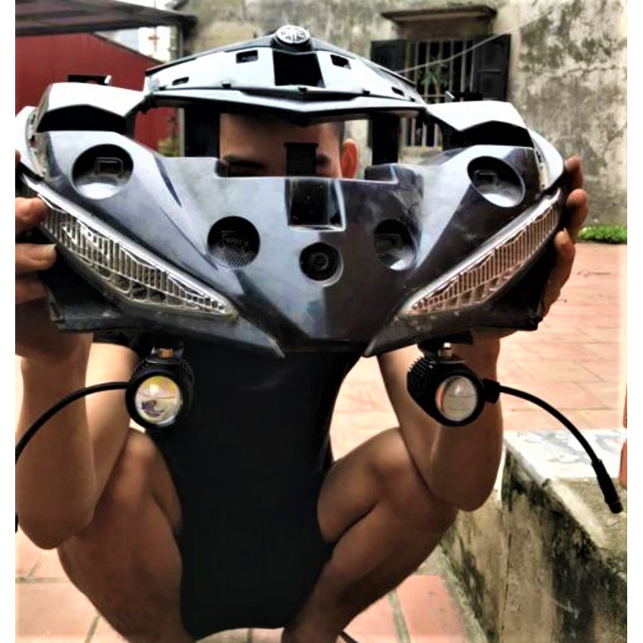 ĐÈN TRỢ SÁNG BI CẦU MINI XP60 SIÊU SÁNG - TẶNG CÔNG TẮC- ĐỒ CHƠI XE MÁY