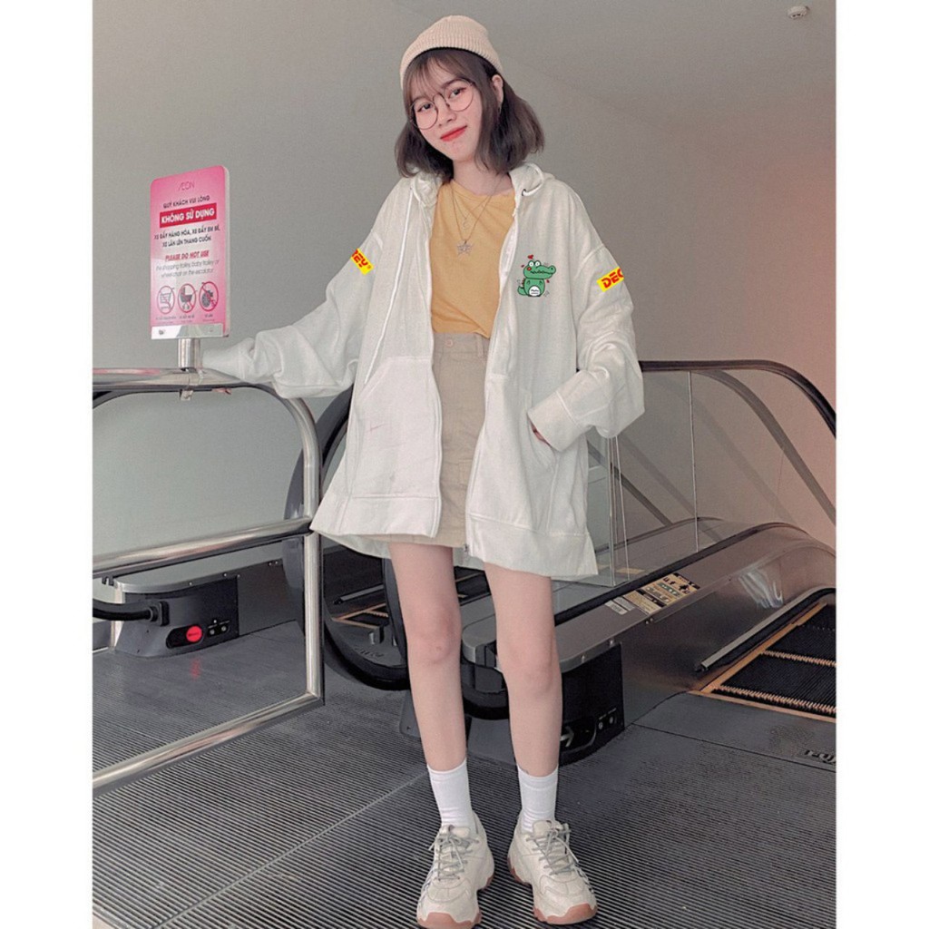 Áo Hoodie Nỉ - Áo Khoác Nỉ Nam Nữ Unisex CROCODILE 2 Màu [Tặng Quà] Cực Hot - SOUDEIN9 | BigBuy360 - bigbuy360.vn