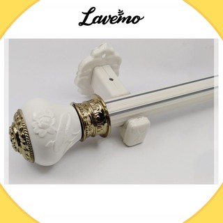 COMBO Thanh rèm cửa sổ và bộ phụ kiện rèm cho rèm vải may ore CB03