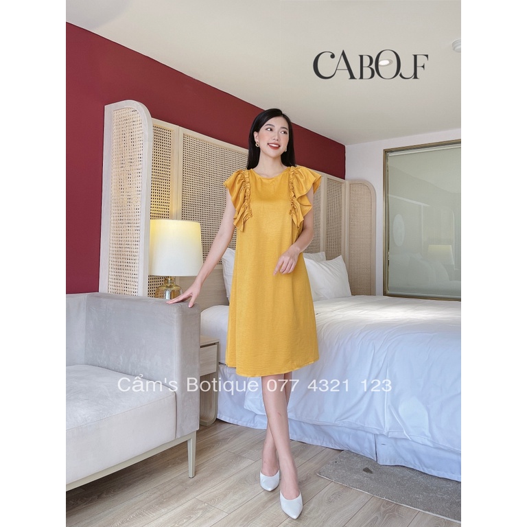 Đầm Suông Cabouf Váy Suông Dáng Dài Chất Lụa Thiết Kế Phối Cổ Thoải Mái Freesize D13