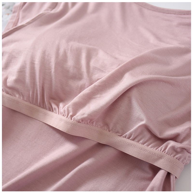 Áo Thun Thể Thao Tay Lửng Vải Cotton Nguyên Chất Có Miếng Lót Ngực Dành Cho Nữ Tập Yoga