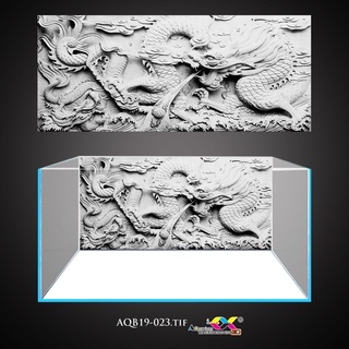 Tranh 3D dán hồ cá - bể cá mẫu tranh rồng siêu đẹp và nét, có keo sẵn trên bề mặt, đa dạng kích thước