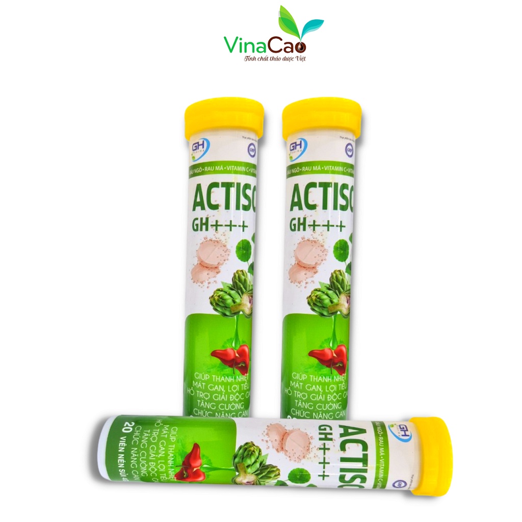 Viên sủi Actiso GH+++ bổ sung vitamin, tăng cường đề kháng