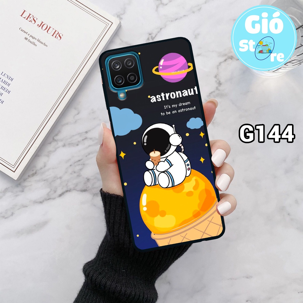 Ốp lưng SAMSUNG A12/ A22 4G/ M12/ M22 - Ốp điện thoại SAMSUNG in hình vũ trụ,phi hành gia,lưng nhựa cứng viền dẻo