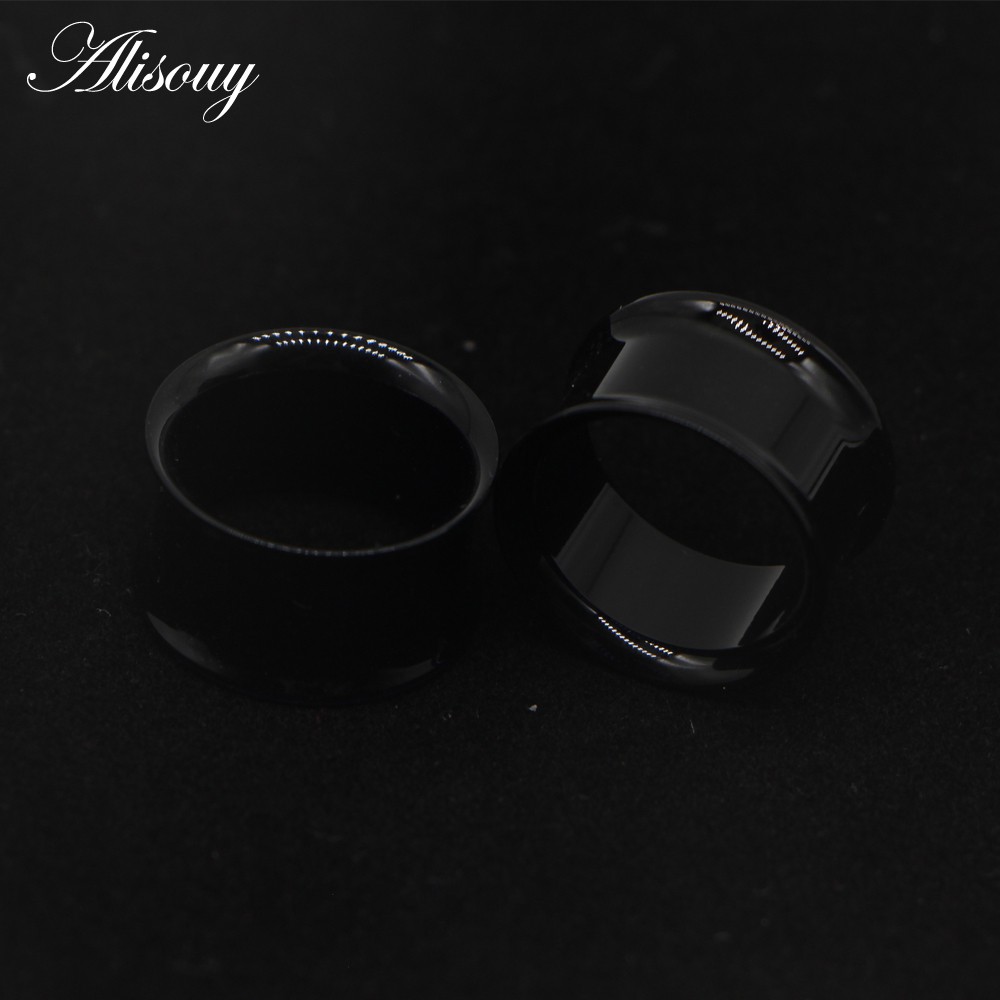 Alisouy Set 2 Khuyên Nong Tai acrylic Trong Suốt Cá Tính