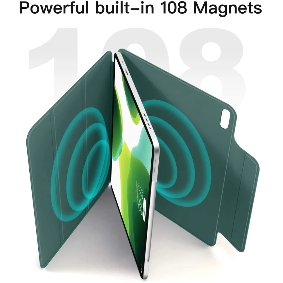 Ốp da có nắp gập từ tính tự động tắt mở màn hình thông minh cho ipad pro 11 2021 2020 2018 pro 12.9 air 4 10.9 ốp