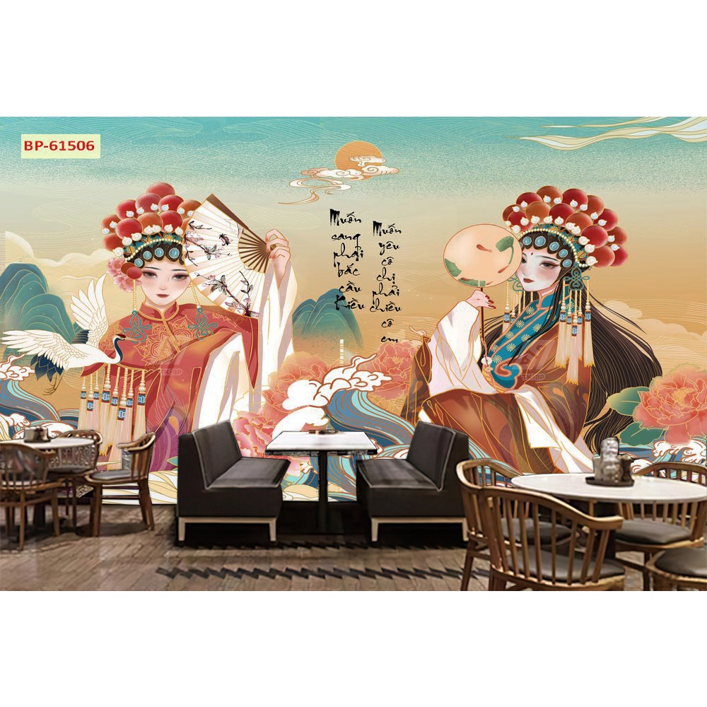 Tranh lụa 3D Góc Phố Hongkong trung quốc