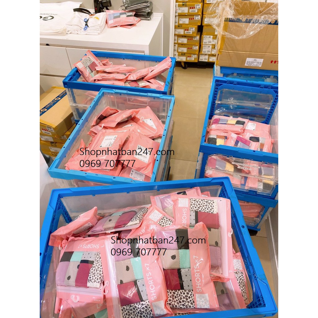 Set 6 quần chip GU Nhật Bản - Chính hãng