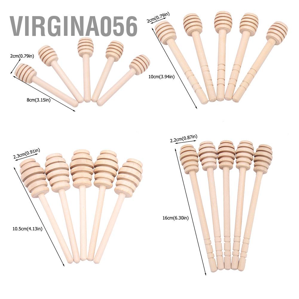 Set 24 Que Khuấy Mật Ong Bằng Gỗ Virgina056 Tiện Dụng