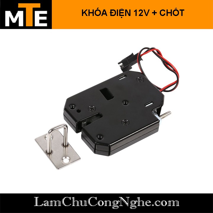 Khóa điện thông K01-12V minh cho tủ, hòm, hộp, các máy bán hàng tự độn