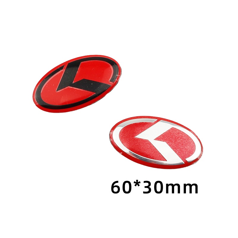 7 ❤ Set 7 Nhãn Dán Logo Chữ K Trang Trí Bánh Xe Hơi Kia K5 K3 K2 K4 Solandto