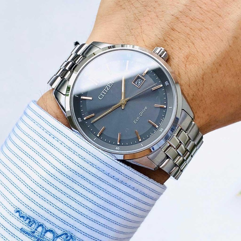 ĐỒNG HỒ NAM CHÍNH HÃNG Citizen BM7251-53H Contemporary Dress Grey Dial Men's Eco Drive