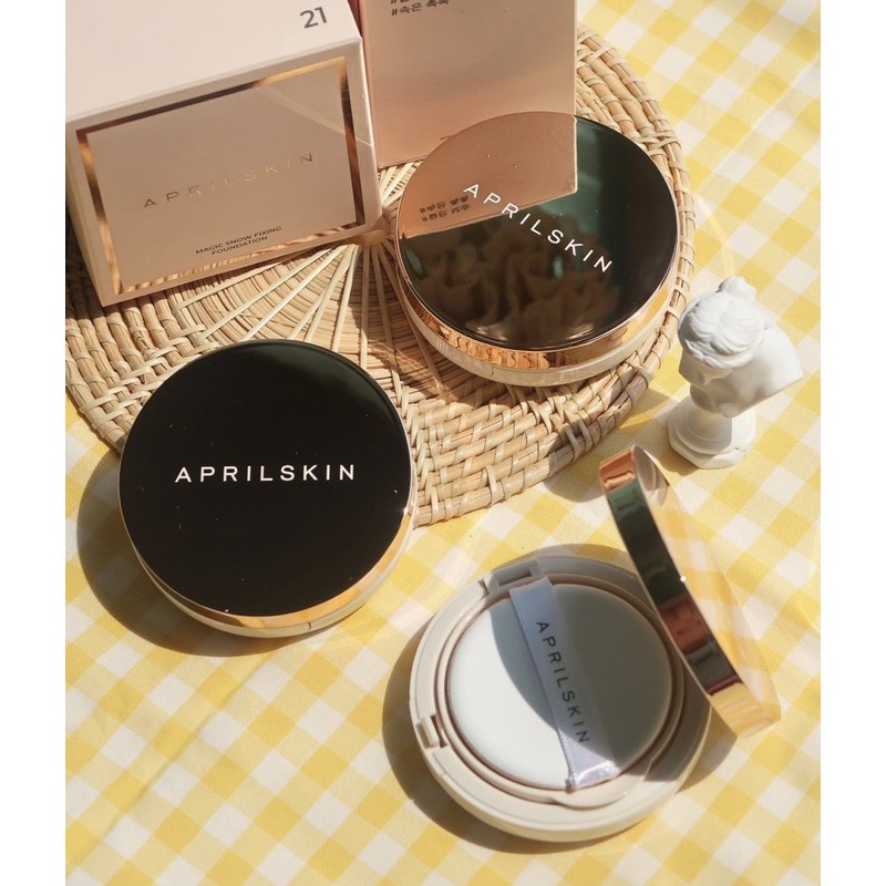 Phấn Nước Aprilskin Magic Snow Fixing Foundation SPF 30/PA++ NEW 2021 | BigBuy360 - bigbuy360.vn