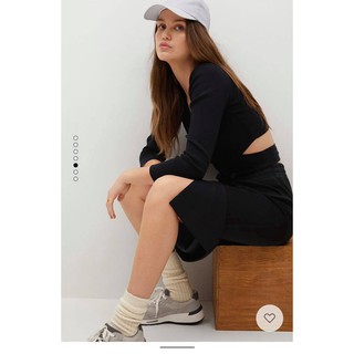 [virusplussize]Chân váy MANGO đen xuất xịn bigsize