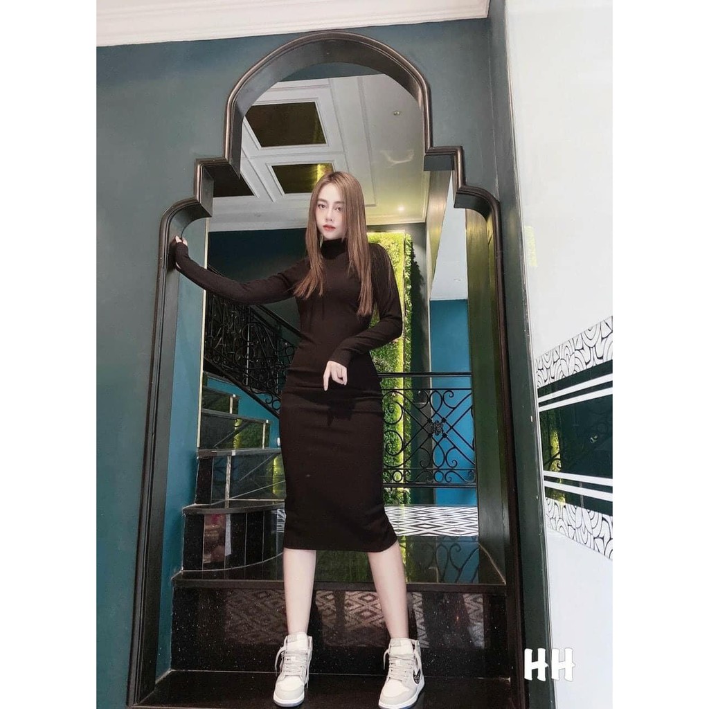 Váy body len tăm tôn dáng 5 màu mã 109 kèm ảnh thật,video) | BigBuy360 - bigbuy360.vn