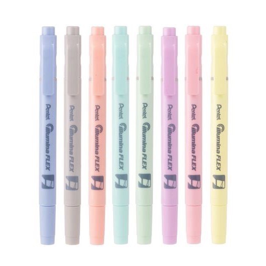 Bút nhớ dòng 2 đầu Pentel Pastel Highlighter - Pentel Illumina Highlighter [Hàng chính hãng]