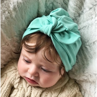 Turban dạng mũ cho bé, thắt nơ