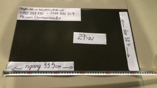 phim phân cực 21.5 in 22 in  24 in wide (chữ nhật)  để dán màn hình LCD, tivi,laptop, tặng dao,khăn lau,hướng dẫn dán