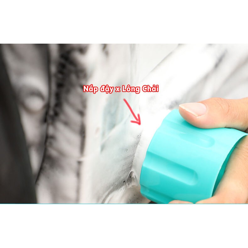 Bình Xịt Tạo Bọt FOAM CLEANER TuWeiSen Kèm Đầu Chải Vệ Sinh Đồ Da Đa Năng [650ml TẶNG KHĂN]