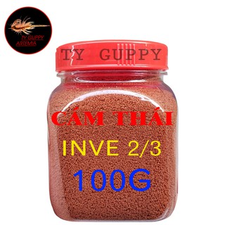 50G,100G  Cám Thái Inve 2/4 Cho Cá Beta, Guppy,7 màu, Vàng,...