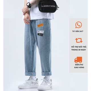 Quần JEAN Nam Baggy Phối Nhẹ Nhàng, Form unisex MT Group