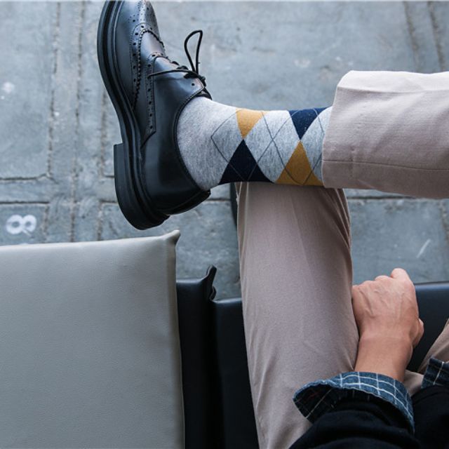 Tất vớ nam - tất cotton họa tiết