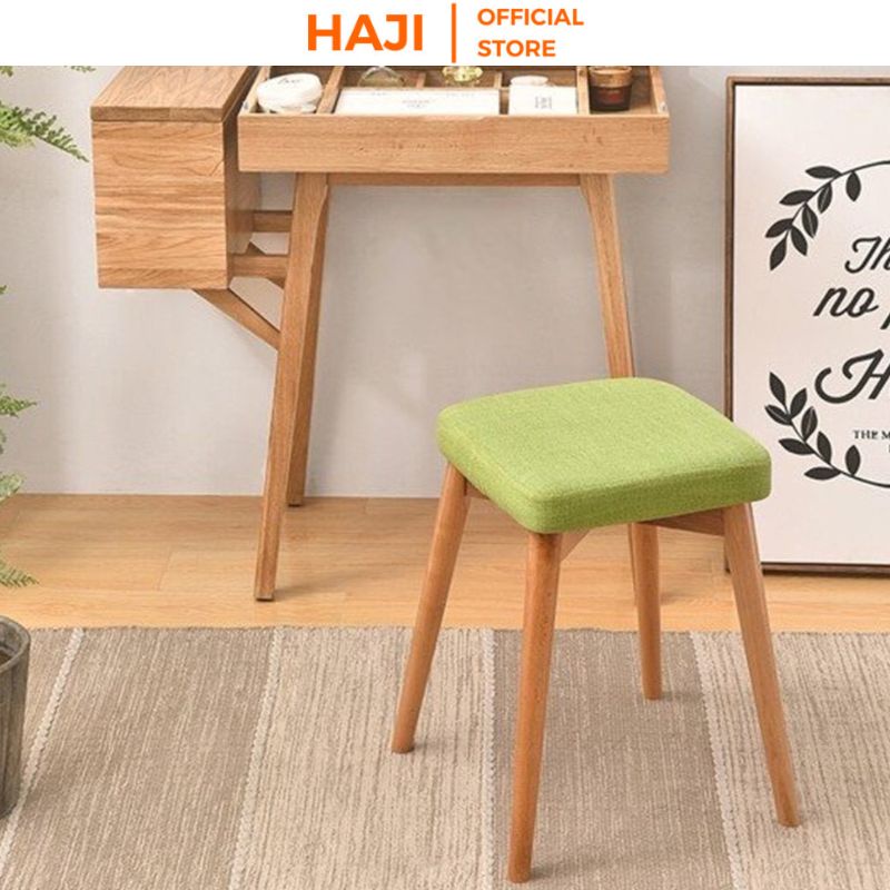 Ghế ăn chân gỗ màu sắc hiện đại phù hợp với mọi bàn ăn thương hiệu HAJI E03
