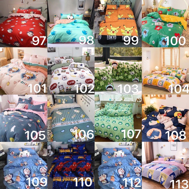 [200 Mẫu]Trọn Bộ 4 món vỏ Chăn Ga Gối Cotton Poly Nhập khẩu Mềm mịn Siêu Hót 2019 (Nhắn tin chọn mẫu) | BigBuy360 - bigbuy360.vn