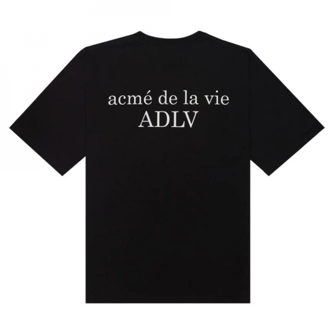 Áo Thun ADLV Basic Short 🔴CHÍNH HÃNG🔴 Acmé De La Vie Basic Short Sleeve 2 Black Tee - Áo ADLV Ngắn Tay - Simple Sneaker