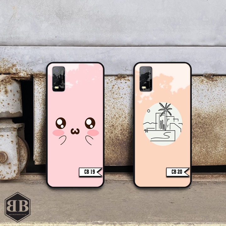 Ốp lưng kính cường lực Vivo Y3S hình in cho nữ