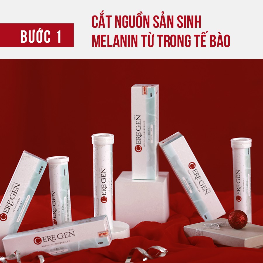 Viên uống trắng da Ceregen giảm thâm nám tàn nhang chống lão hoá collagen Nubes