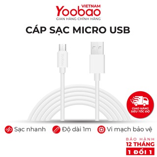 Dây sạc micro USB YOOBAO YB-402 - Hàng chính hãng