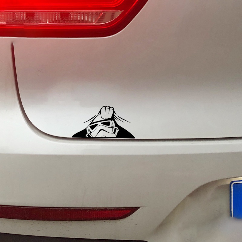 P-a406.Miếng Dán Trang Trí Xe Hơi Màu Laser Họa Tiết Star Wars