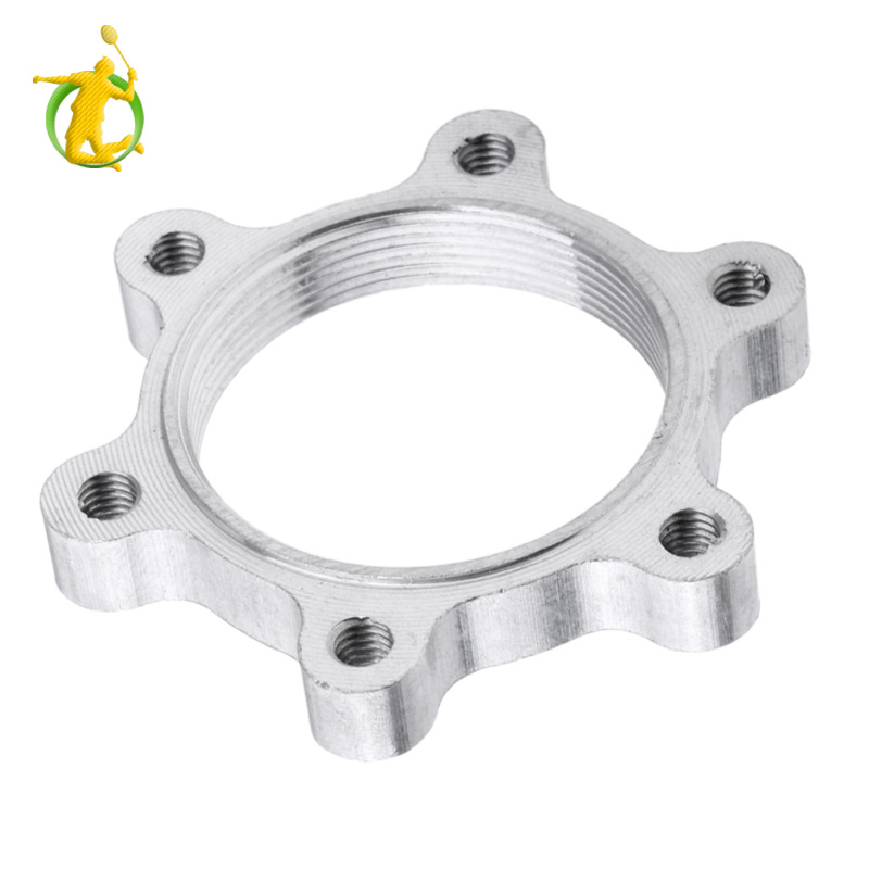 [Fitness]Bike Hub Lock Nut Flange Thread Disc Brakes Adaptor Bicycle Disk Rotor Tray