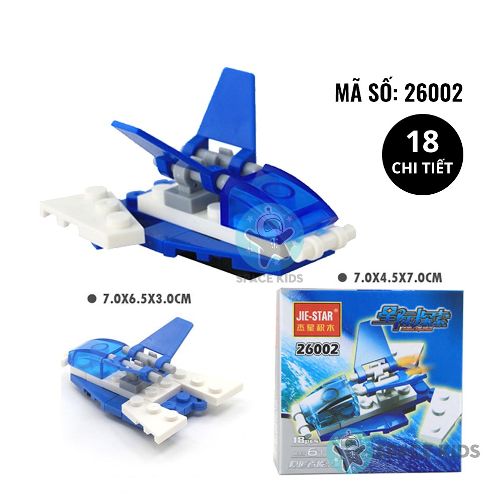 Đồ chơi lắp ráp mô hình 3D máy bay, phi thuyền từ 18 đến 28 chi tiết