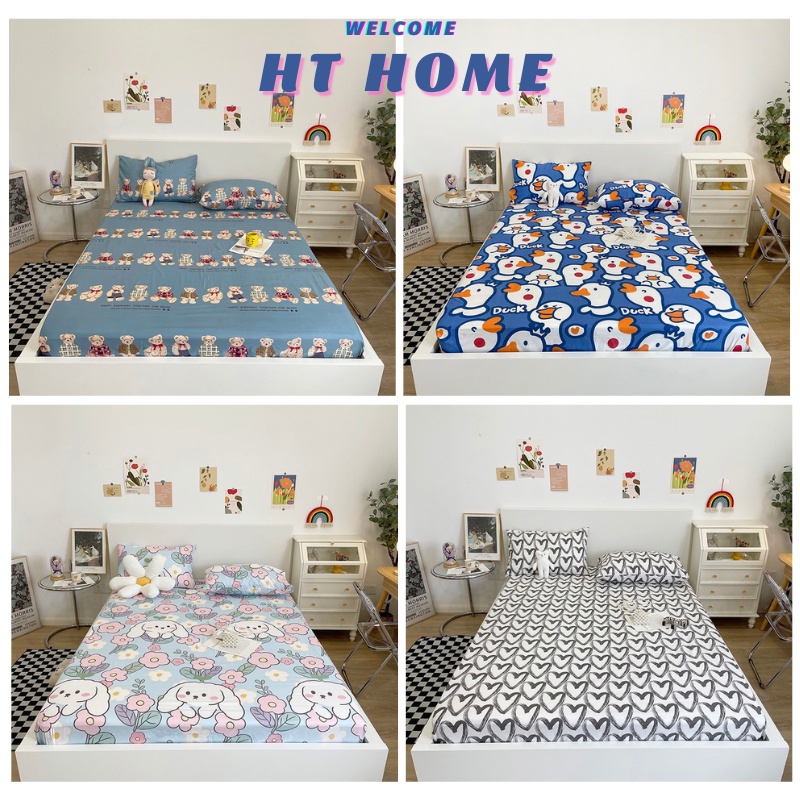 Vỏ gối ôm 35x100 bao gối ôm cotton 5D mềm mại mẫu mã đa dạng HT Home