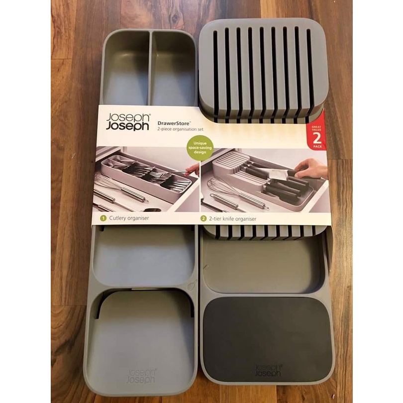 Set khay đựng dao dĩa thìa Joseph Joseph Dream Drawers (85120 + 85152)