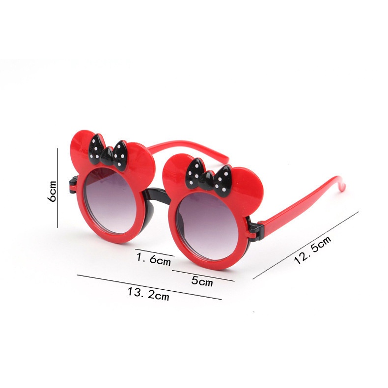 Kính cho bé gái 2-10 tuổi chống tia UV 2022, kính trẻ em thời trang hình chuột Mickey_MS50