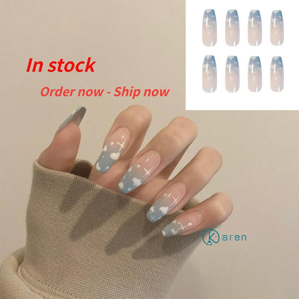 [Hàng mới về] Set 24 móng tay giả thời trang xinh xắn cho nữ
